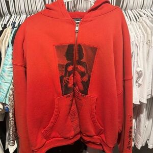 Red Graphic Hoodie